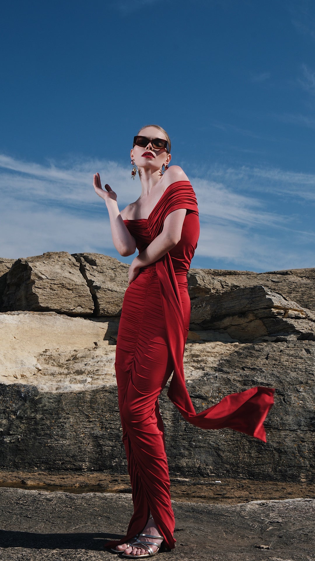 Vivien Dress Red