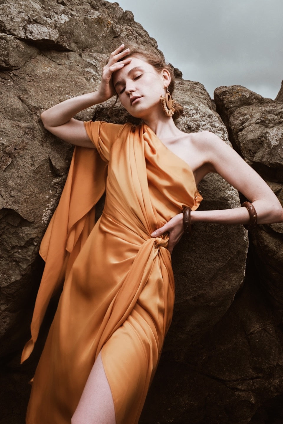 Lara Elbise Orange