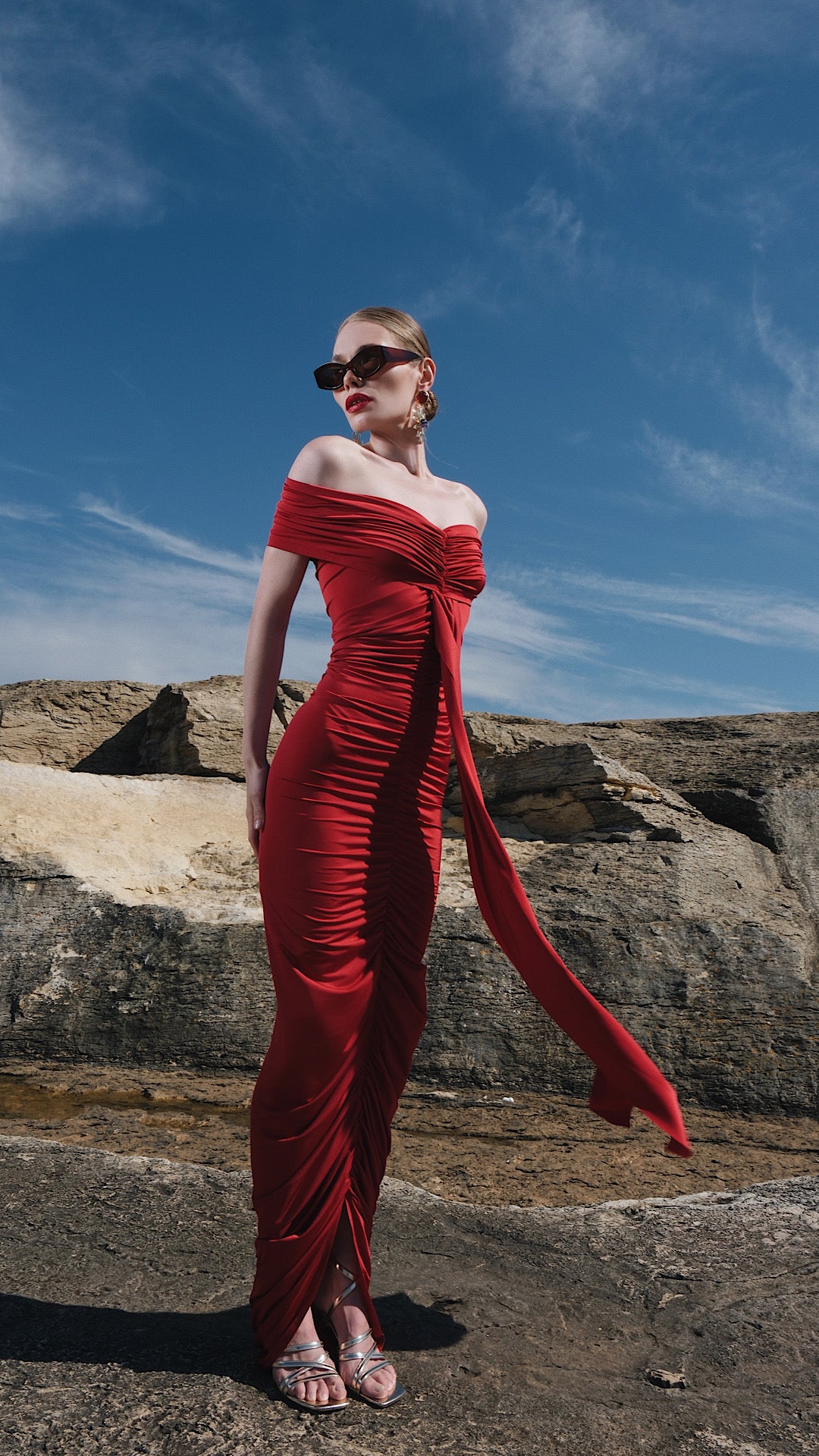 Vivien Dress Red
