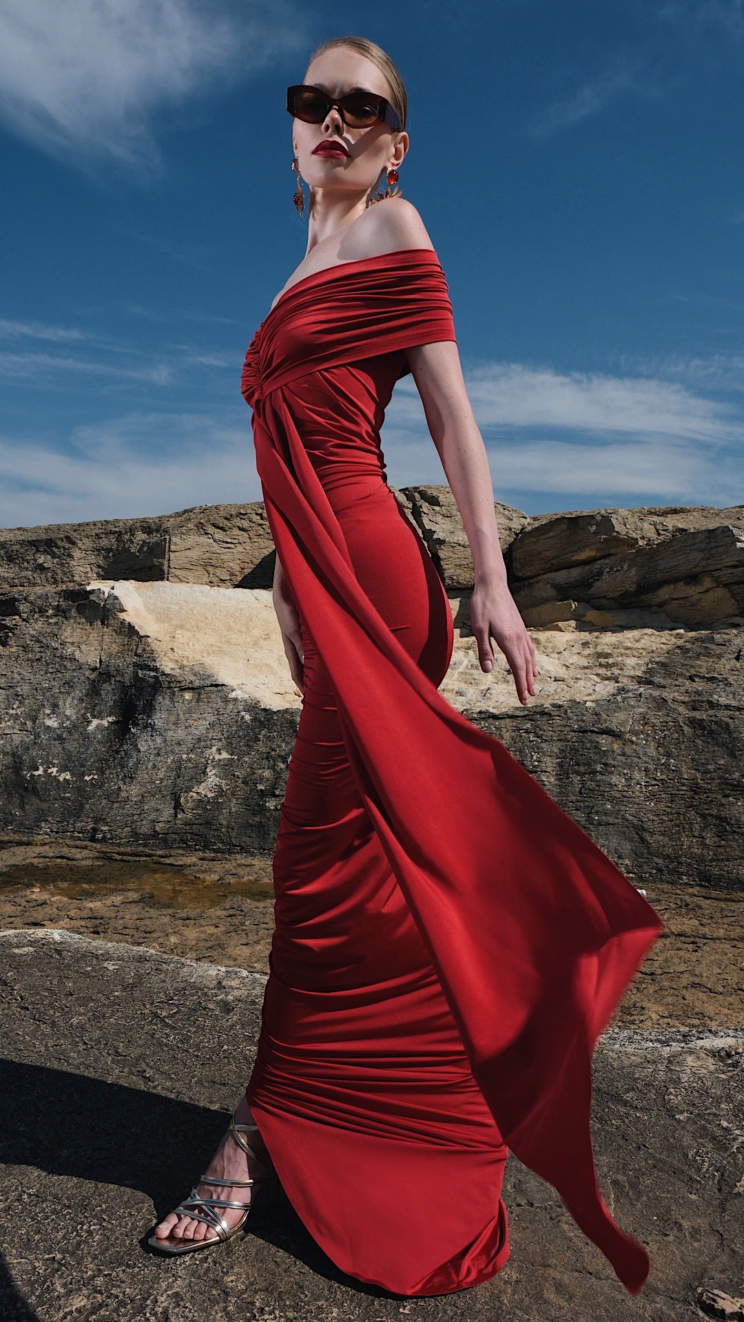 Vivien Dress Red