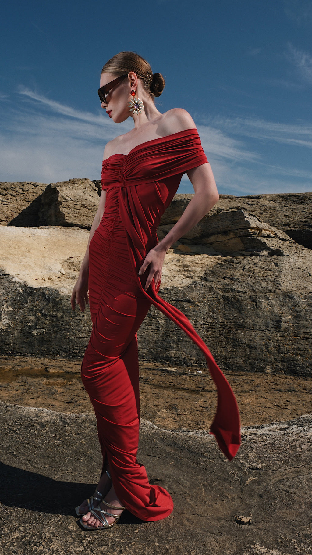Vivien Dress Red