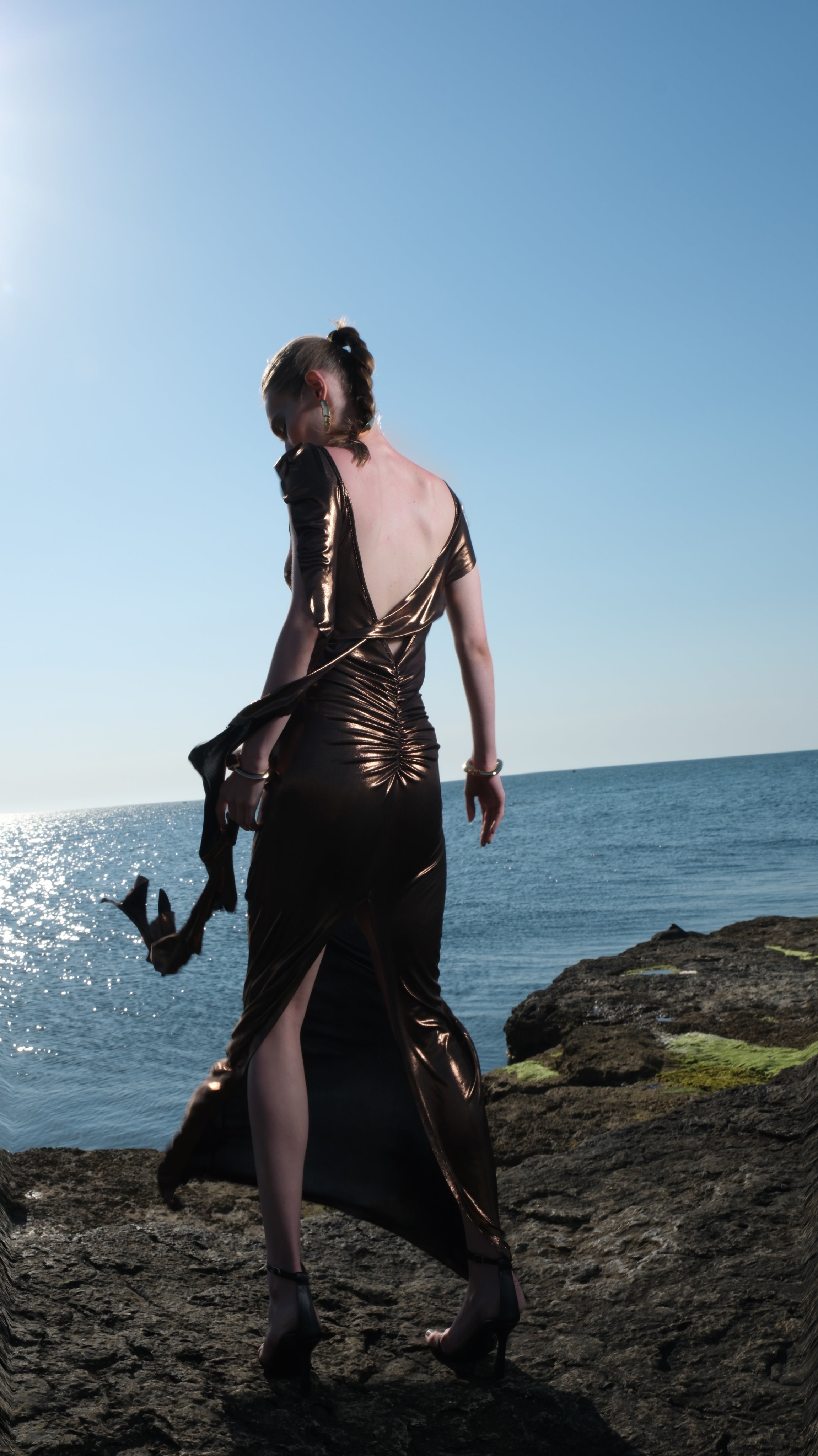 Lunaire Dress Bitter Brown