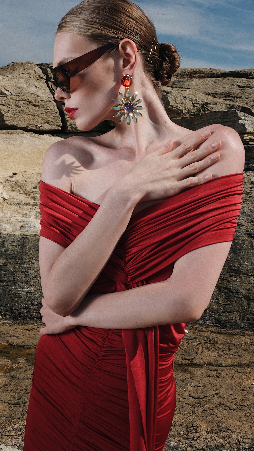 Vivien Dress Red