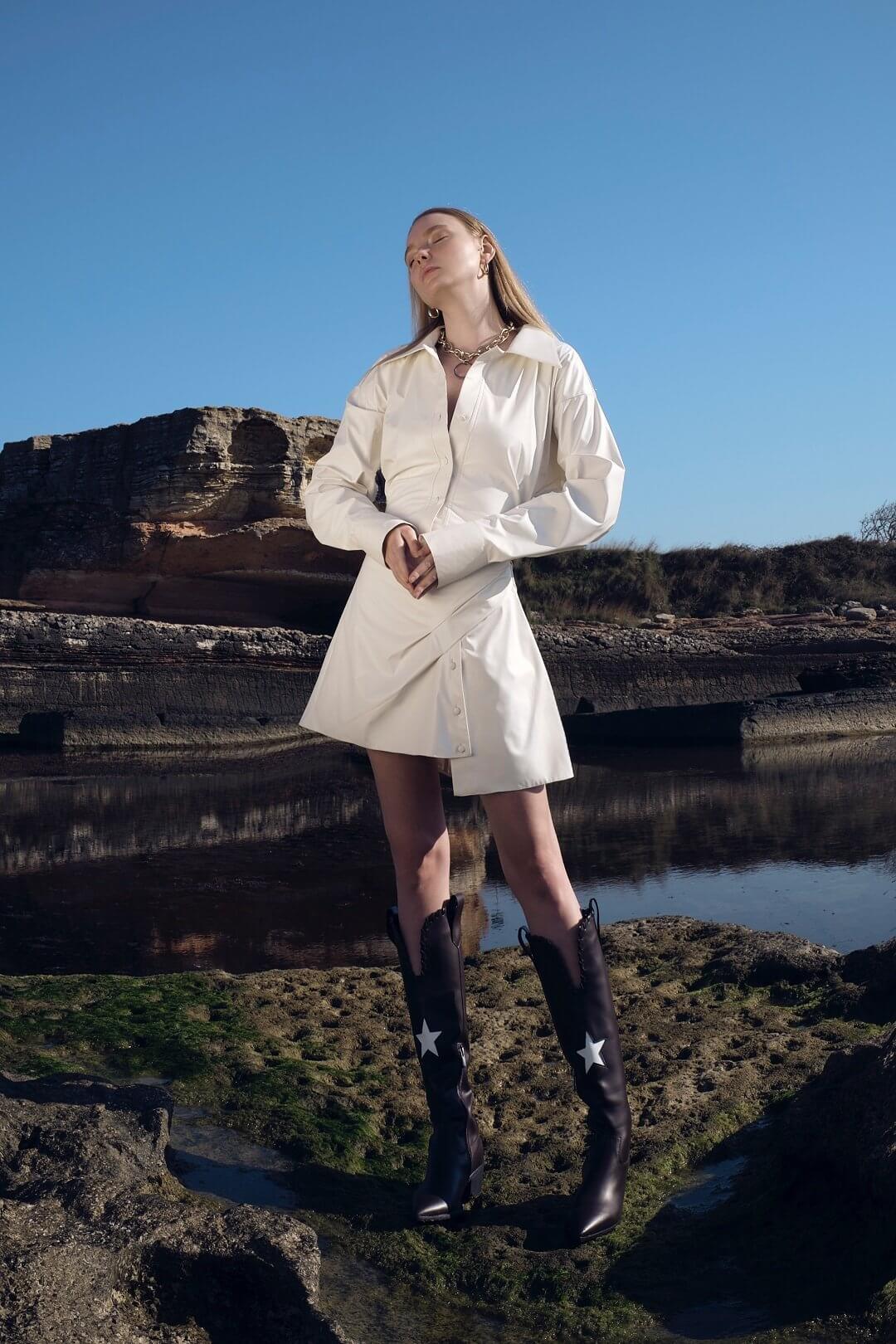 Asia Leather Dress